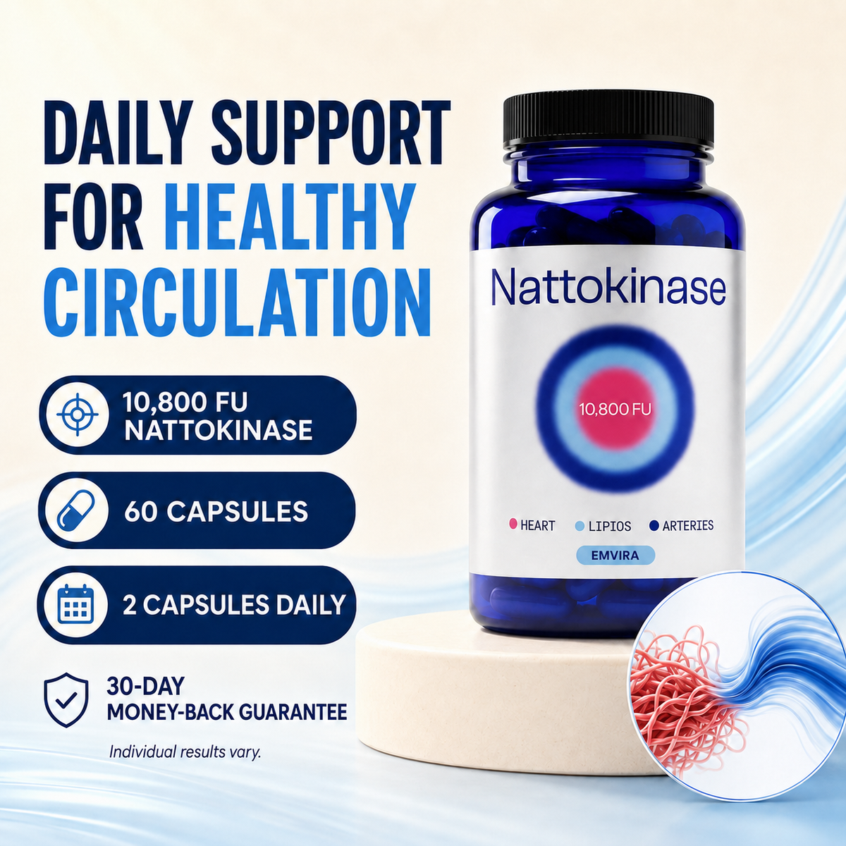 Emvira Nattokinase 10,800 FU